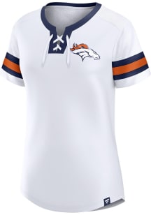 Denver Broncos Womens Sunday Best Fashion Football Jersey - White