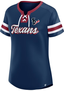 Houston Texans Womens Sunday Best Fashion Football Jersey - Navy Blue