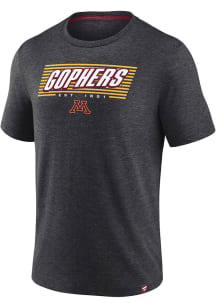 Minnesota Golden Gophers Charcoal Off Stack Biblend Short Sleeve T Shirt