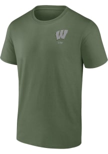 Wisconsin Badgers Olive OHT Short Sleeve T Shirt