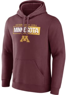 Minnesota Golden Gophers Mens Maroon Iconic Long Sleeve Hoodie