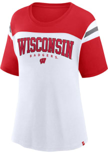 Wisconsin Badgers Womens Red Winning Gear Short Sleeve T-Shirt