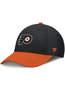 Philadelphia Flyers Mens Black 2024 Authentic Pro Rink 2T Stretch Flex Hat