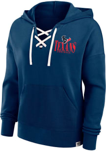 Houston Texans Womens Navy Blue Blitz Hooded Sweatshirt