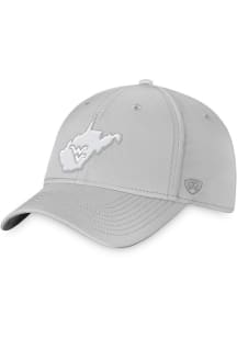 West Virginia Mountaineers Mens Grey Tonal McCoy Flex Flex Hat