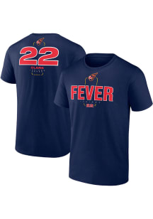 Caitlin Clark Indiana Fever Navy Blue Behind the Back Short Sleeve Player T Shirt