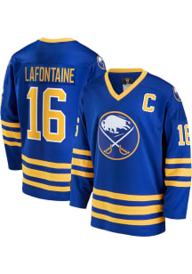 Buffalo Sabres Mens Blue Throwback Design Hockey Jersey