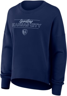 Sporting Kansas City Womens Navy Blue Future Crew Sweatshirt