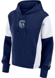 Sporting Kansas City Womens Navy Blue Future Hooded Sweatshirt