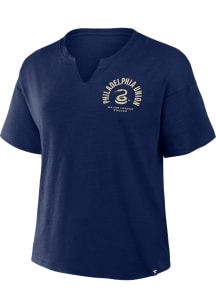 Philadelphia Union Womens Navy Blue Future Short Sleeve T-Shirt