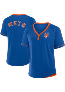 New York Mets Womens League Fashion Baseball Jersey - Blue