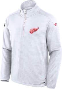 Detroit Red Wings Mens Red Stadium Series Long Sleeve Qtr Zip Pullover