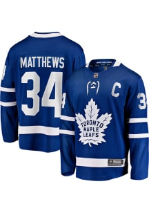 Auston Matthews Toronto Maple Leafs Mens Blue Home Breakaway Hockey Jersey
