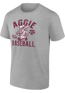 Texas A&M Aggies Grey Ol Sarge Baseball Number One Short Sleeve T Shirt