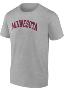 Minnesota Golden Gophers Grey Arch Name Short Sleeve T Shirt