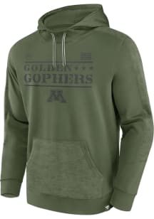 Minnesota Golden Gophers Mens Olive OHT Embossed Hood