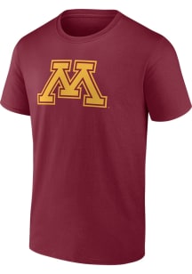 Minnesota Golden Gophers Maroon Primary Logo Short Sleeve T Shirt