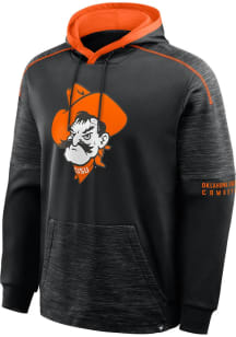 Oklahoma State Cowboys Mens Black Defender Long Sleeve Hoodie
