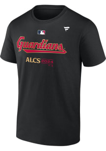 Cleveland Guardians Black 2024 Division Series Clinch Locker Room Short Sleeve T Shirt