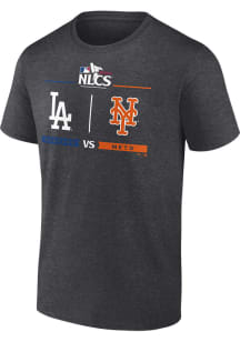 Los Angeles Dodgers Charcoal Batters Box LCS Match Up Short Sleeve T Shirt
