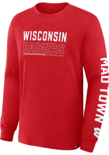 Wisconsin Badgers Red Legacy Long Sleeve T Shirt