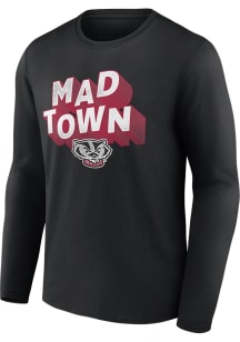 Wisconsin Badgers Black Once and Always Long Sleeve T Shirt