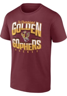 Minnesota Golden Gophers Maroon Power Drive Short Sleeve T Shirt