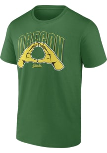 Oregon Ducks Green Winning Year Short Sleeve T Shirt
