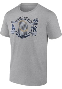 New York Yankees Grey 2024 World Series Match Up Short Sleeve T Shirt