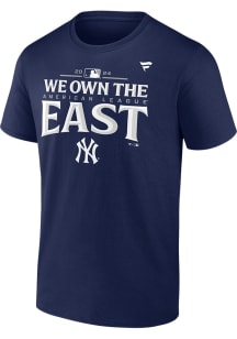 New York Yankees Navy Blue 2024 Division Champions Locker Room Short Sleeve T Shirt