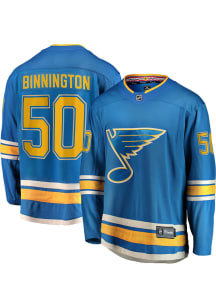 Jordan Binnington St Louis Blues Mens Light Blue 2019 Alternate Breakaway Hockey Jersey