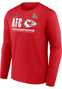Kansas City Chiefs Red 2024 Conference Champions Long Sleeve T Shirt