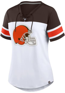 Cleveland Browns Womens Athena Fashion Football Jersey - White
