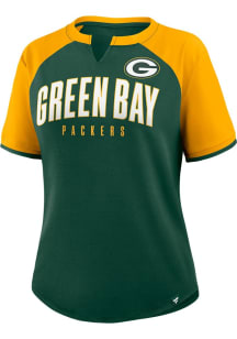 Green Bay Packers Womens Green Redzone Short Sleeve T-Shirt