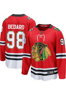 Connor Bedard Chicago Blackhawks Mens Red Home Breakaway Hockey Jersey
