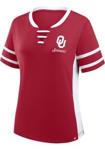 Oklahoma Sooners Womens Be Fearless Fashion Football Jersey - Crimson