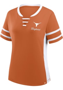 Texas Longhorns Womens Be Fearless Fashion Football Jersey - Burnt Orange