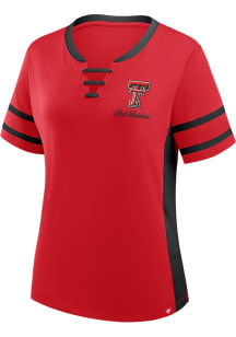 Texas Tech Red Raiders Womens Be Fearless Fashion Football Jersey - Red