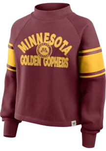 Minnesota Golden Gophers Womens Maroon Punt Coverage Crew Sweatshirt