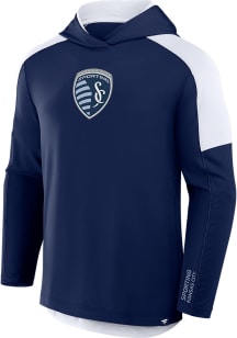 Sporting Kansas City Mens Navy Blue Pullover Hood
