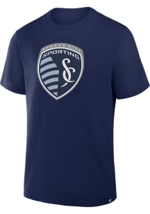 Sporting Kansas City Navy Blue Legacy Crest Short Sleeve T Shirt
