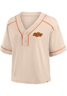 Oklahoma State Cowboys Womens White Dominant Force Short Sleeve T-Shirt