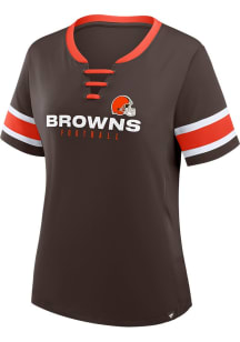 Cleveland Browns Womens Draw Play Fashion Football Jersey - Brown