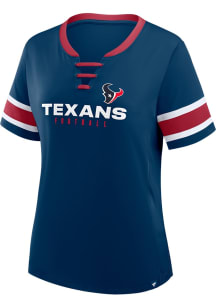 Houston Texans Womens Draw Play Fashion Football Jersey - Navy Blue