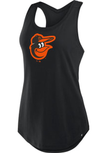 Baltimore Orioles Womens Black Clubhouse Tank Top