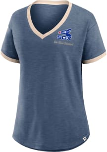Chicago White Sox Womens Navy Blue Hometown Short Sleeve T-Shirt
