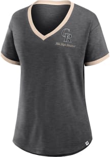 Colorado Rockies Womens Black Hometown Short Sleeve T-Shirt