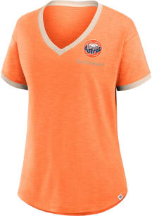 Houston Astros Womens Orange Hometown Short Sleeve T-Shirt