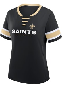 New Orleans Saints Womens Draw Play Fashion Football Jersey - Black