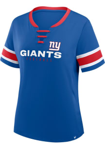 New York Giants Womens Draw Play Fashion Football Jersey - Blue